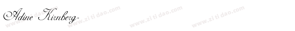 Adine Kirnberg字体转换